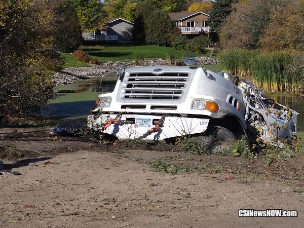Truck pulled from river - More CSiNewsNow.com photos @ Facebook